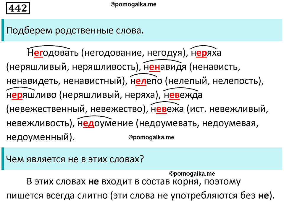 упражнение 442 русский язык 7 класс Пименова, Еремеева, Купалова, Лидман-Орлова 2025 год