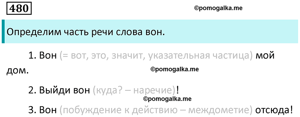 упражнение 480 русский язык 7 класс Пименова, Еремеева, Купалова, Лидман-Орлова 2025 год