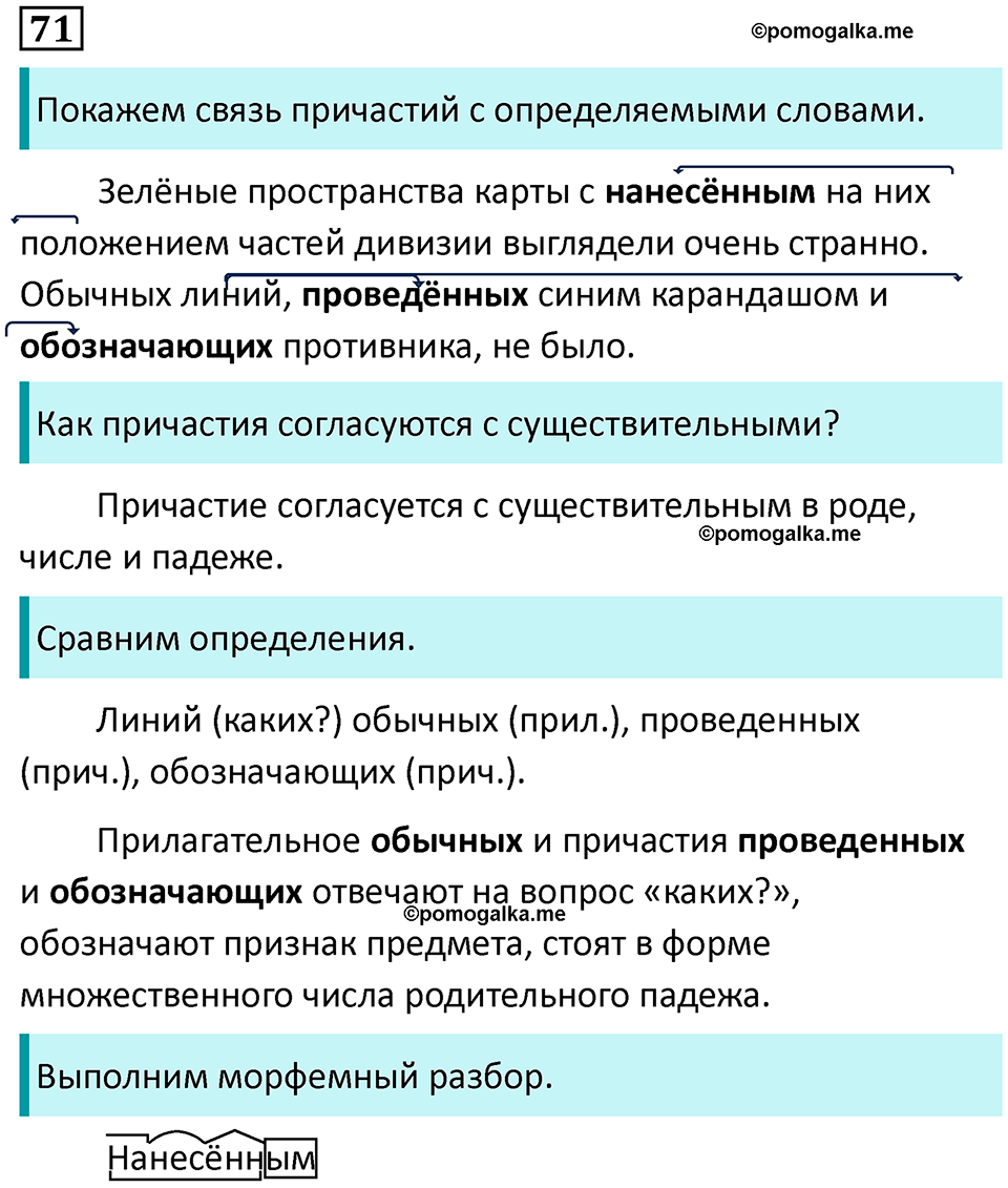 упражнение 71 русский язык 7 класс Пименова, Еремеева, Купалова, Лидман-Орлова 2025 год