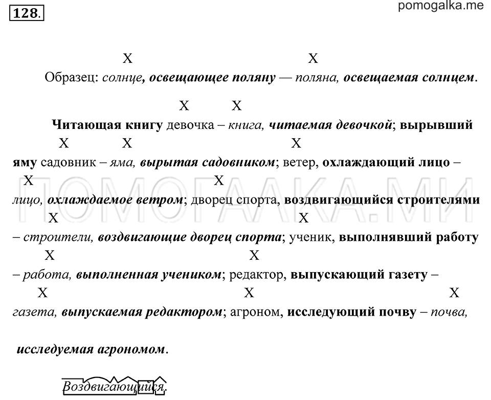 страница 51 упражнение 128 русский язык 7 класс Пименова, Еремеева, Купалова 2012 год