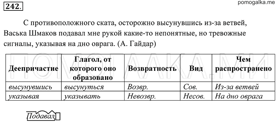 страница 90 упражнение 242 русский язык 7 класс Пименова, Еремеева, Купалова 2012 год