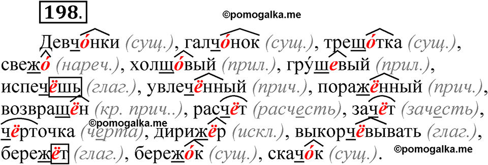 упражнение 198 русский язык 7 класс Рыбченкова 2023 год