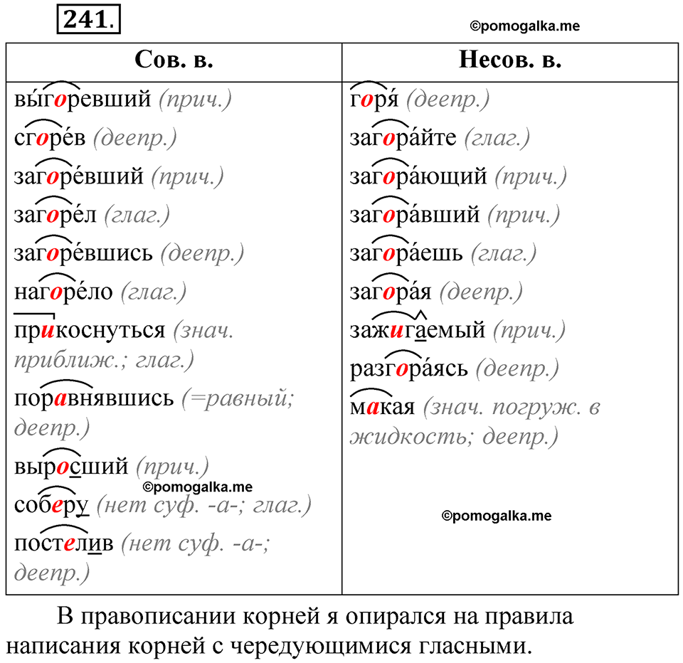 упражнение 241 русский язык 7 класс Рыбченкова 2023 год