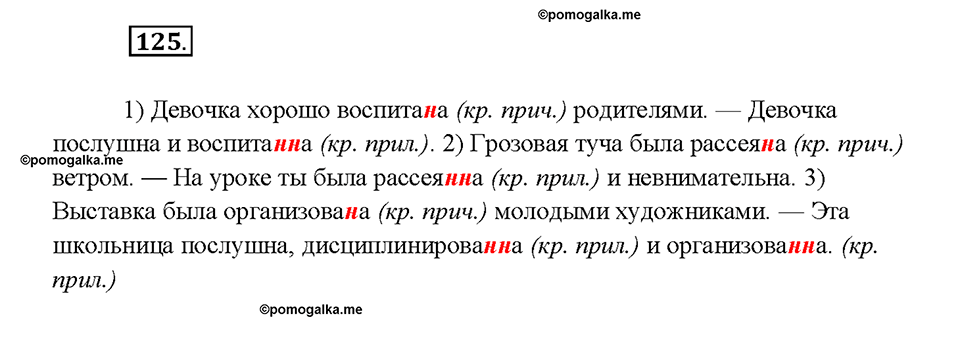 страница 63 упражнение 125 русский язык 7 класс Рыбченкова 2015 год