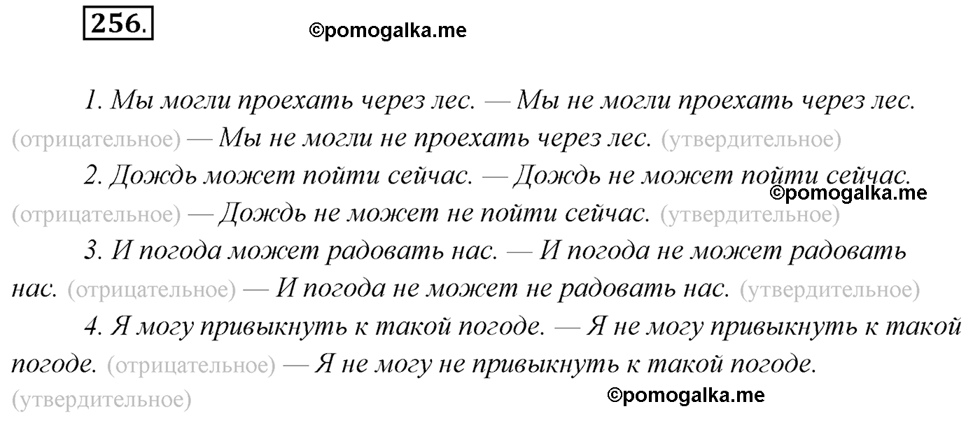 упражнение №256 русский язык 7 класс Сабитова, Скляренко