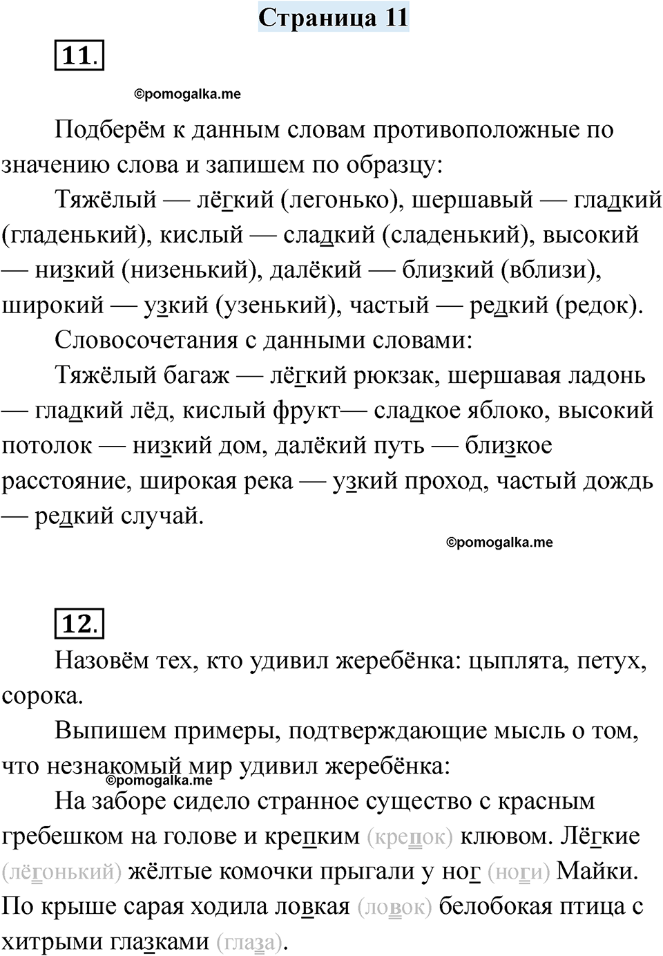 страница 11 русский язык 7 класс Якубовская, Галунчикова 2025 год