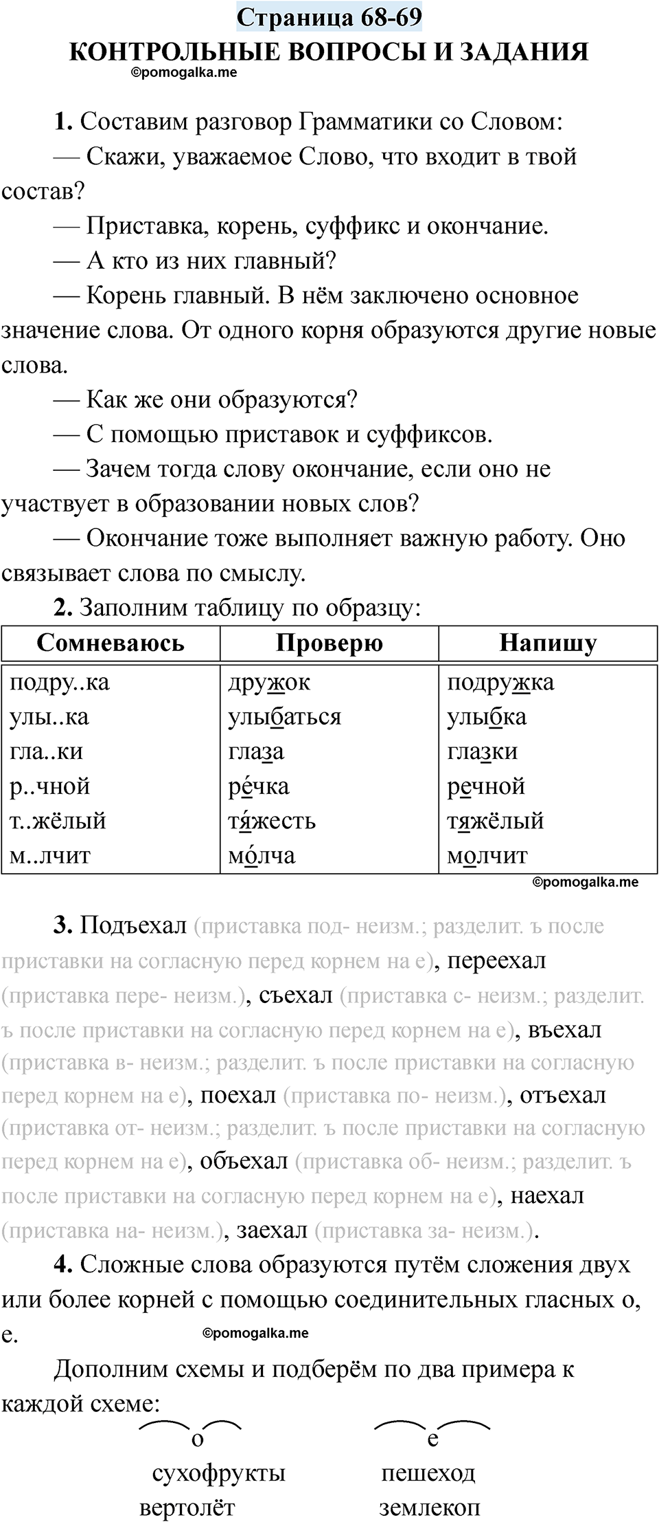 страница 68-69 русский язык 7 класс Якубовская, Галунчикова 2025 год