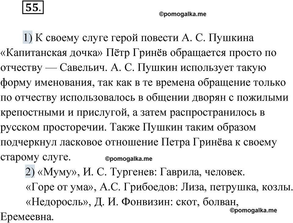 страница 41 упражнение 55 русский язык 8 класс Александрова 2022