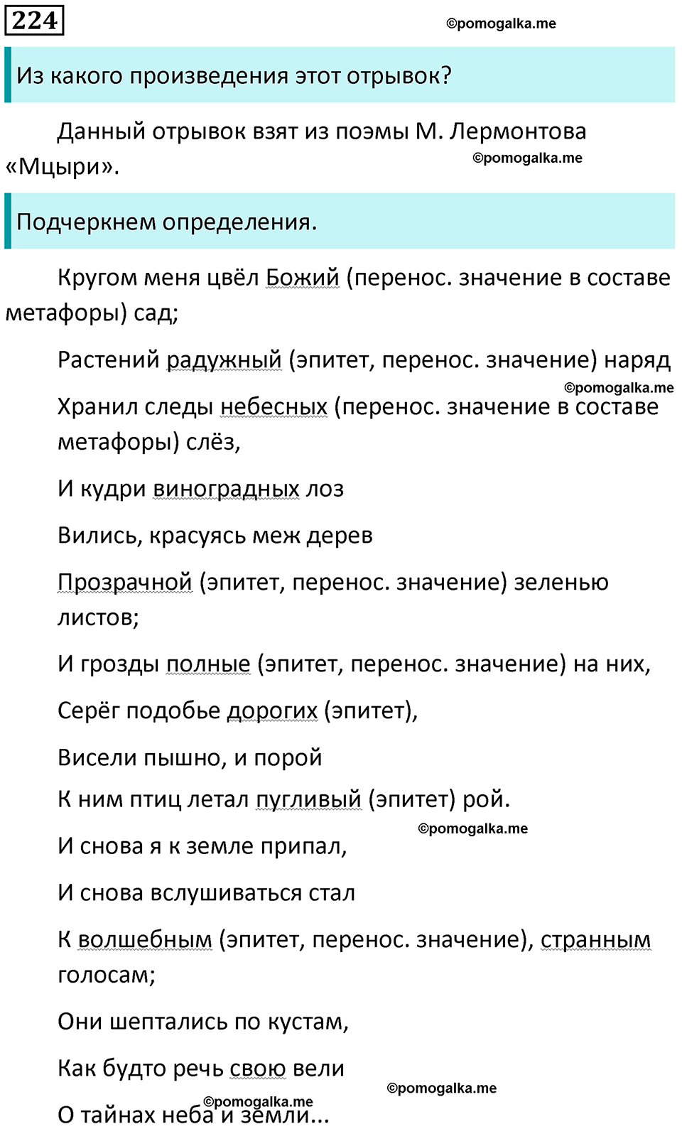 страница 114 упражнение 224 русский язык 8 класс Бархударов 2023 год