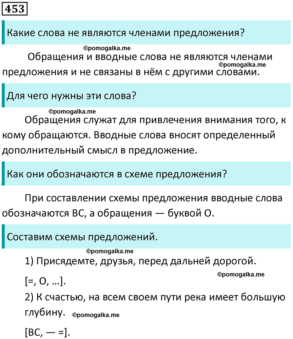 разбор упражнения №453 русский язык 8 класс Бархударов 2023 год