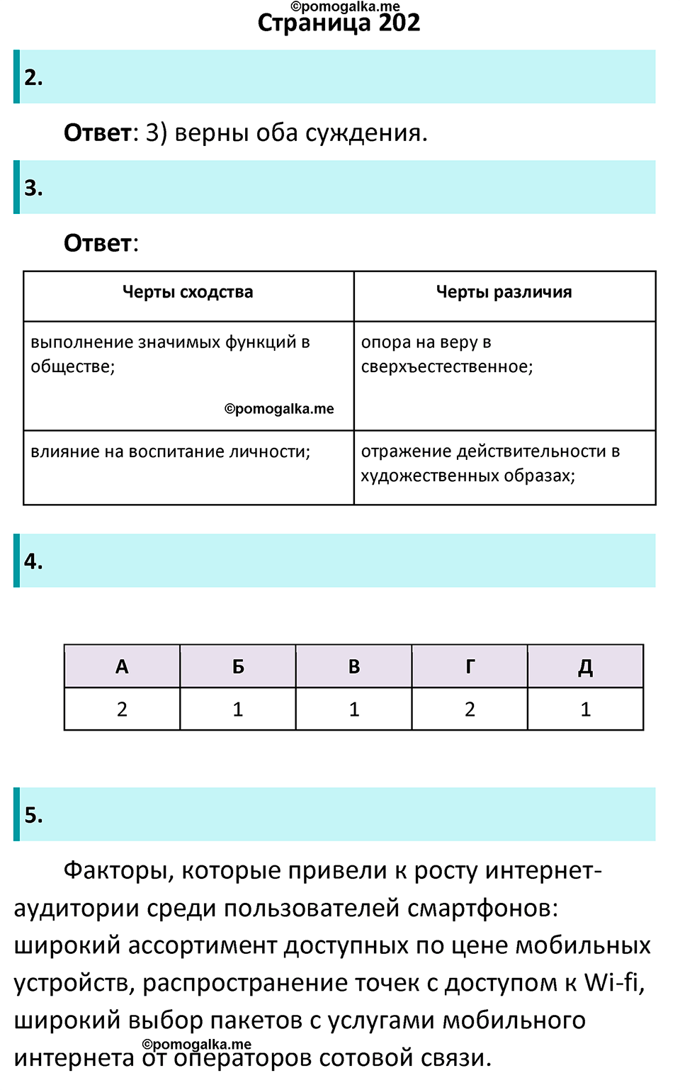 Страница 202 - ГДЗ по обществознанию 8 класс Боголюбов учебник 2023 год