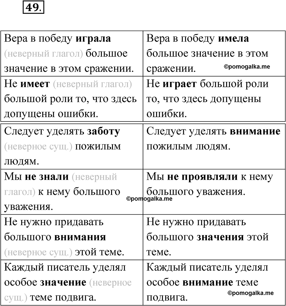 страница 44 упражнение 49 русский язык 8 класс Бондаренко рабочая тетрадь 1 часть 2024 год