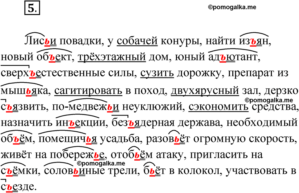 страница 8 упражнение 5 русский язык 8 класс Бондаренко рабочая тетрадь 1 часть 2024 год