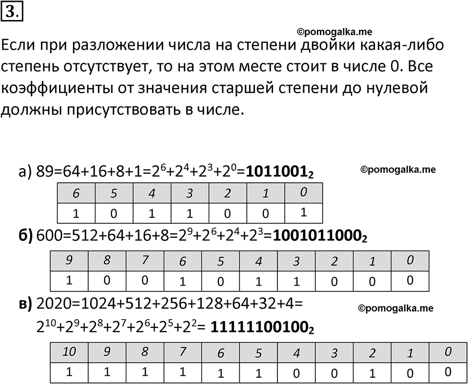 страницы 21-22 параграф 1.2 номер 3 учебник по информатике 8 класс Босова просвещение 2023 год