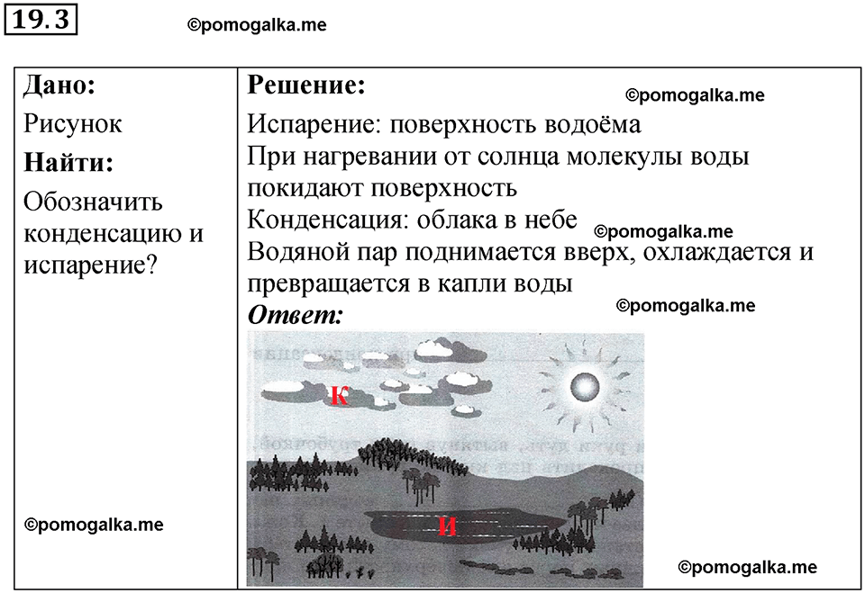 номер 19.3 физика 8 класс Ханнанова рабочая тетрадь 2025 год