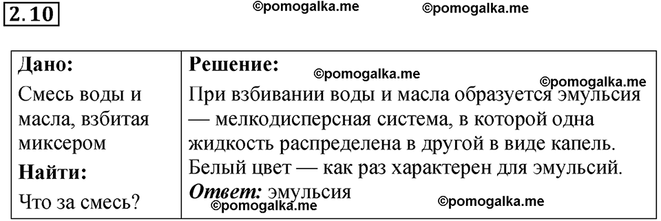 номер 2.10 физика 8 класс Ханнанова рабочая тетрадь 2025 год