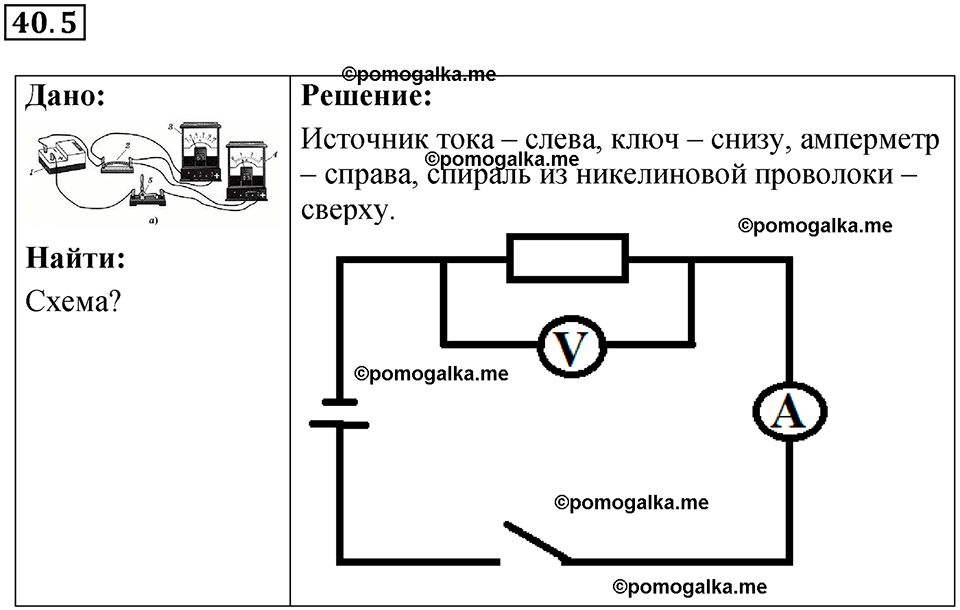 номер 40.5 физика 8 класс Ханнанова рабочая тетрадь 2025 год