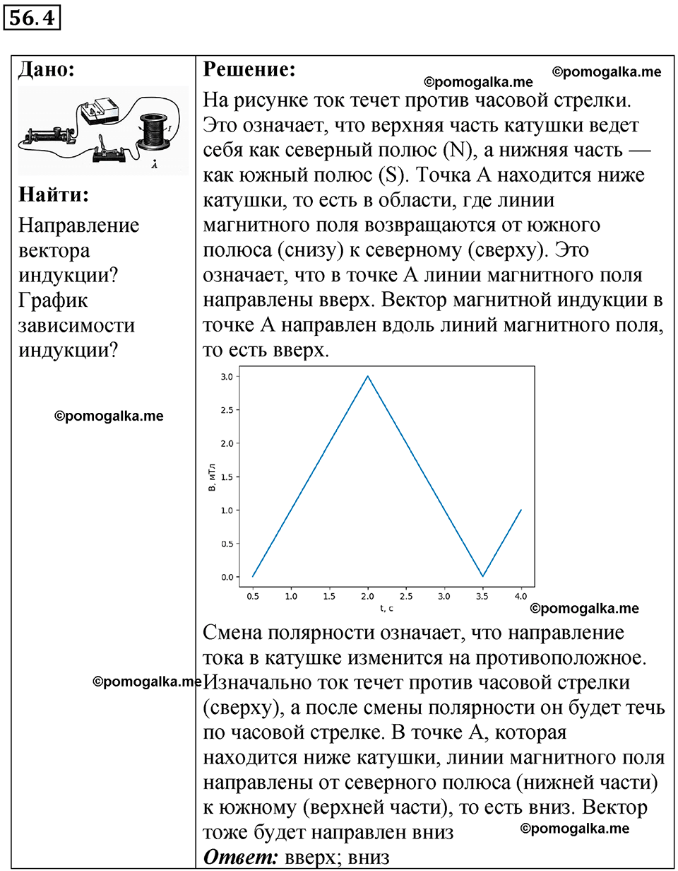 номер 56.4 физика 8 класс Ханнанова рабочая тетрадь 2025 год