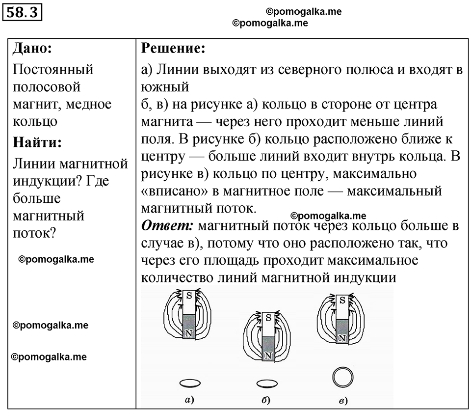 номер 58.3 физика 8 класс Ханнанова рабочая тетрадь 2025 год