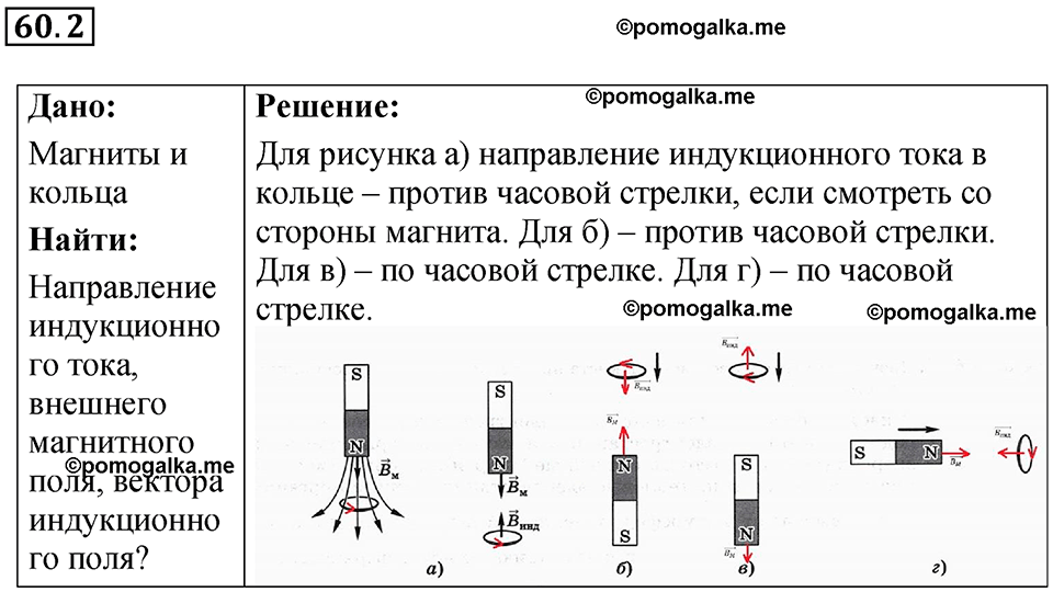 номер 60.2 физика 8 класс Ханнанова рабочая тетрадь 2025 год