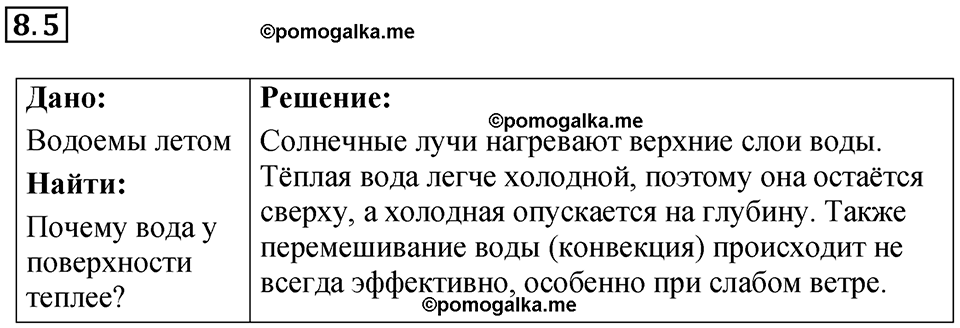 номер 8.5 физика 8 класс Ханнанова рабочая тетрадь 2025 год