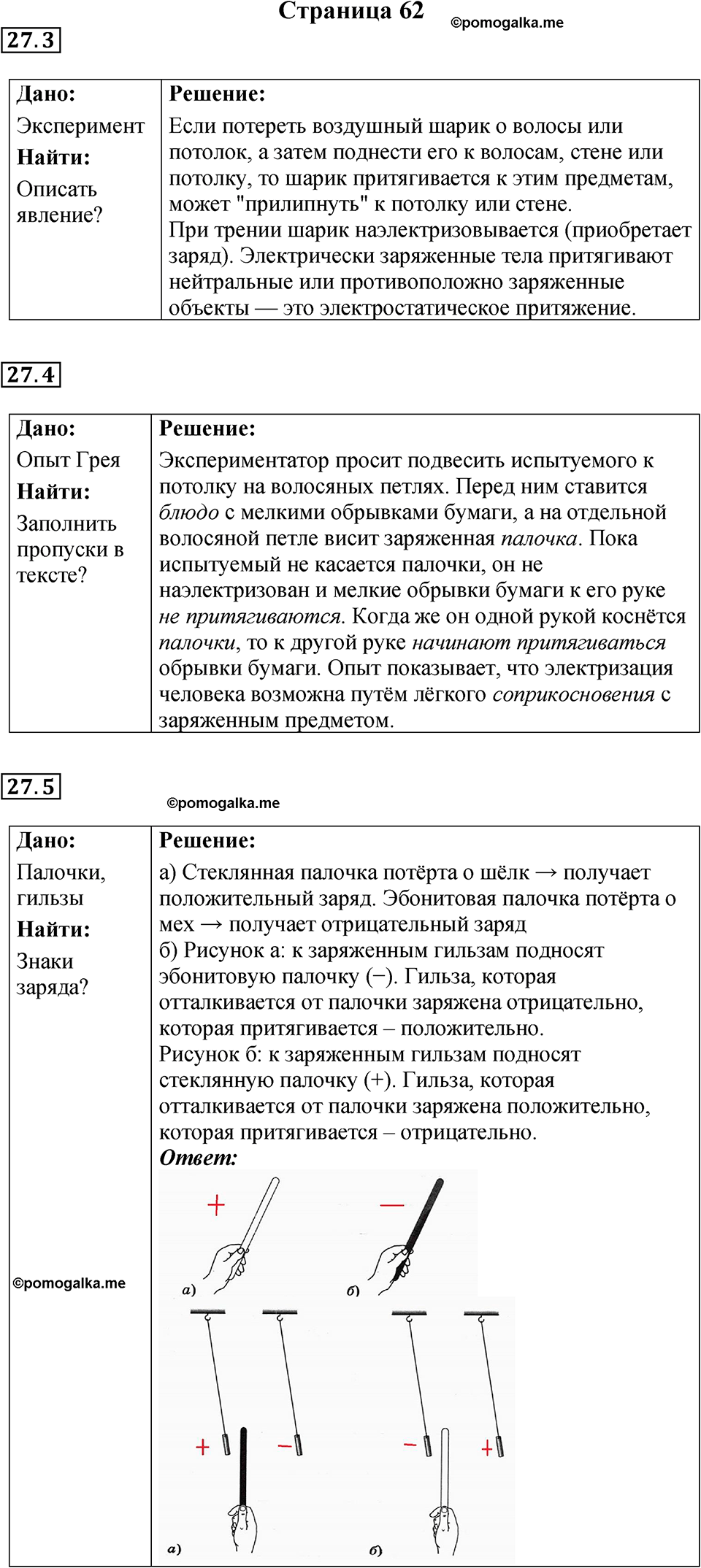 страница 62 физика 8 класс Ханнанова рабочая тетрадь 2025 год