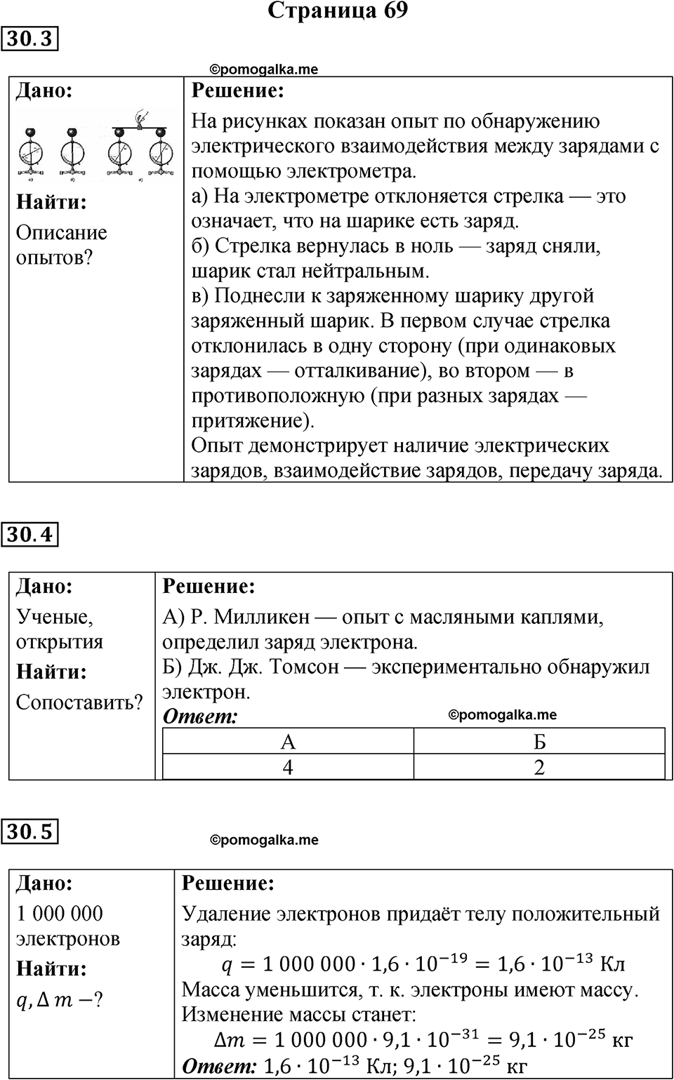 страница 69 физика 8 класс Ханнанова рабочая тетрадь 2025 год