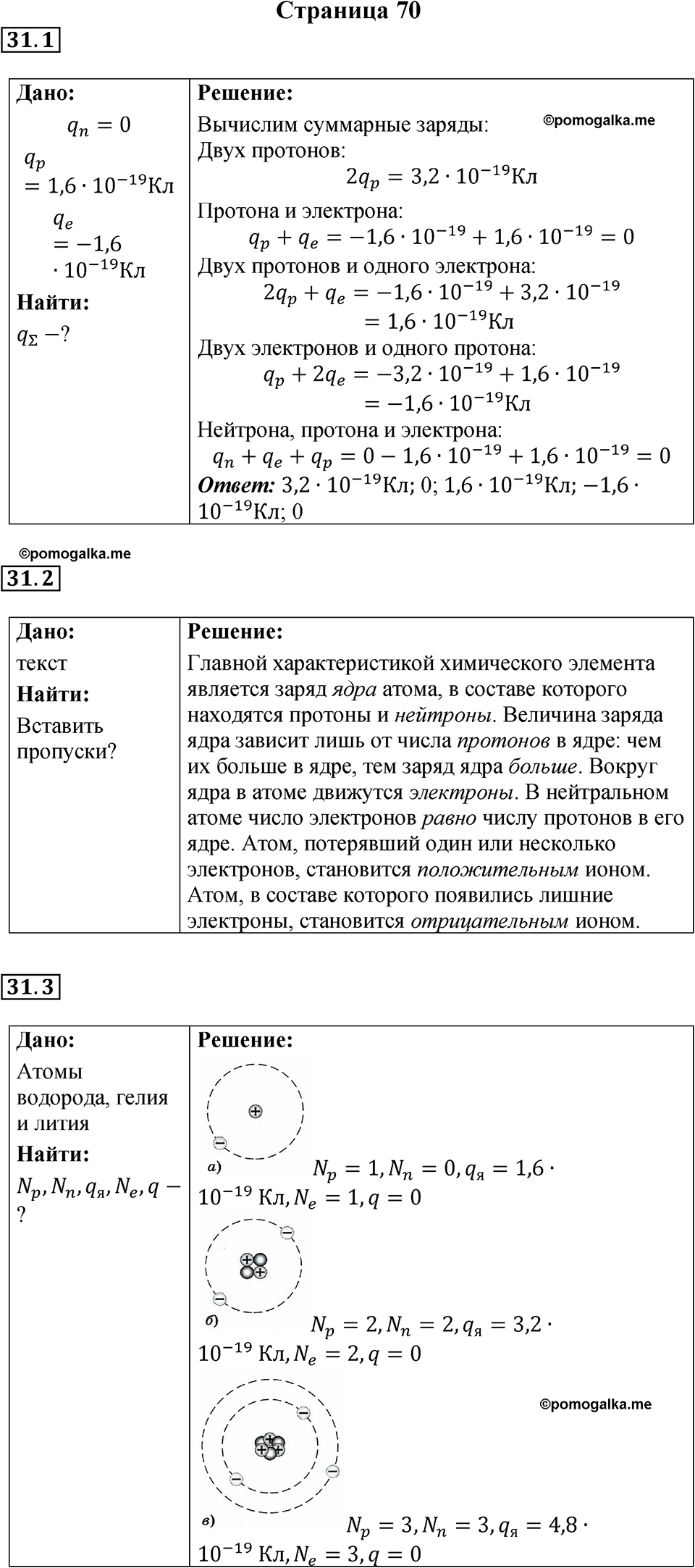 страница 70 физика 8 класс Ханнанова рабочая тетрадь 2025 год