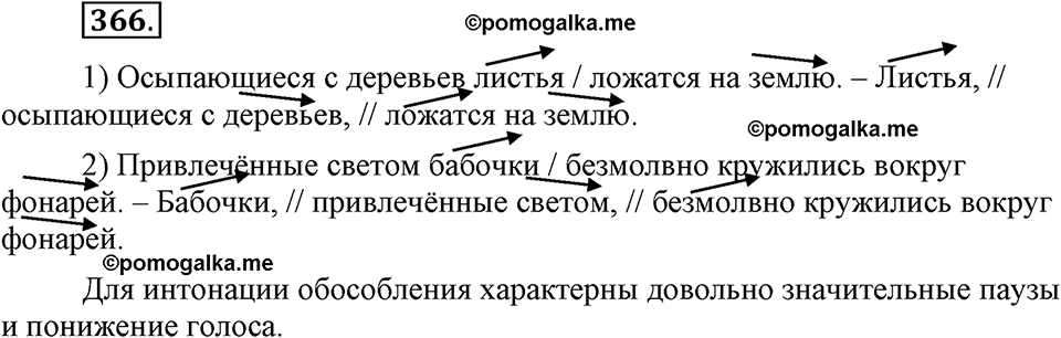 страница 211 упражнение 366 русский язык 8 класс Львова, Львов 2014 год