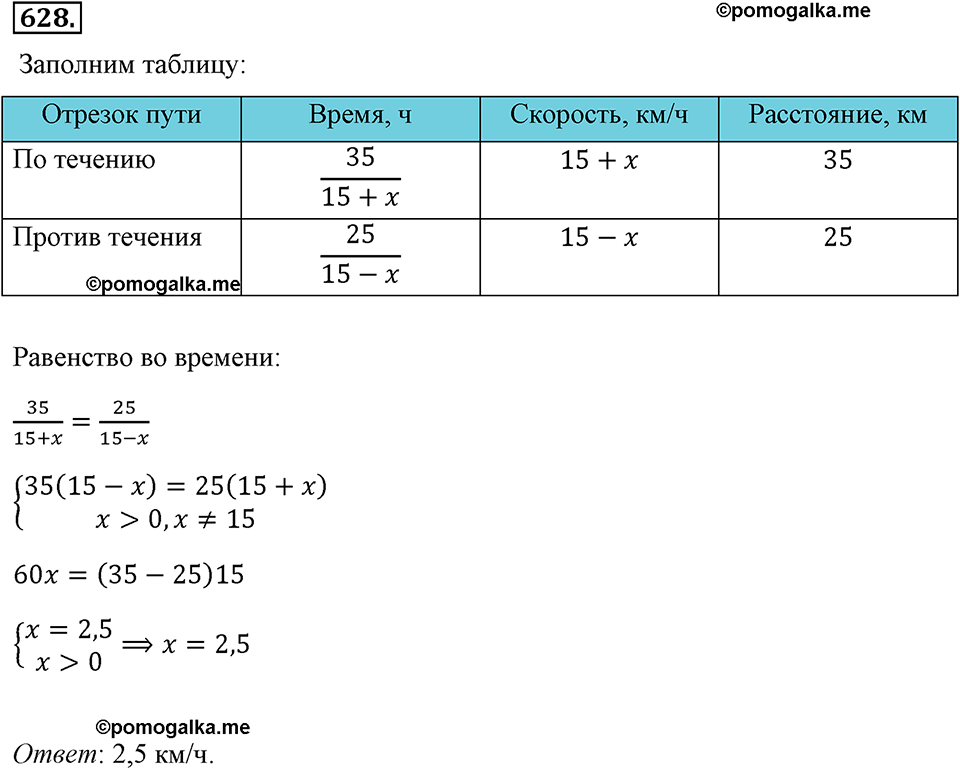 страница 147 номер 628 алгебра 8 класс Макарычев 2013 год