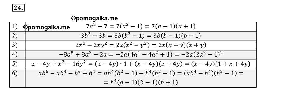 страница 9 задача 24 алгебра 8 класс Мерзляк 2019 год