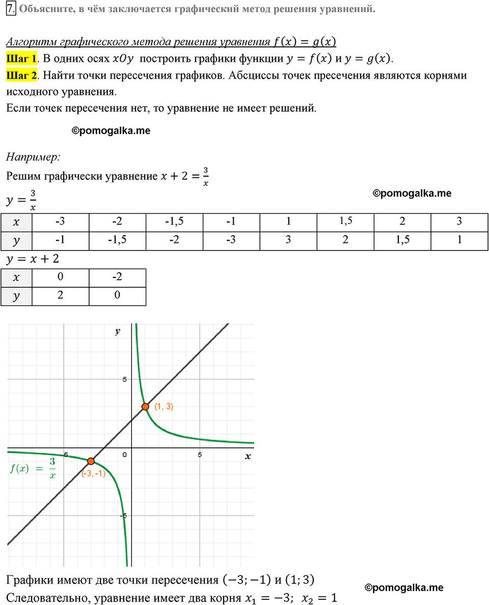страница 79 вопросы к §10 задание №7 алгебра 8 класс Мерзляк 2019 год