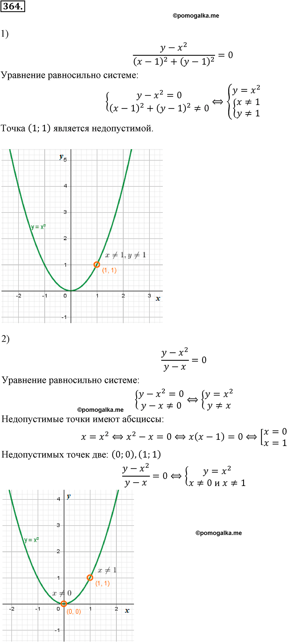 страница 93 задача 364 алгебра 8 класс Мерзляк 2019 год