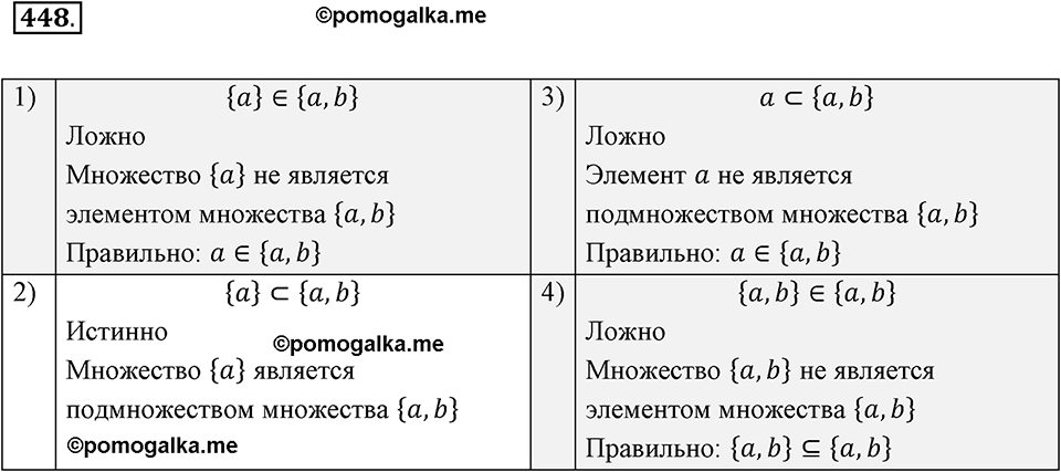 страница 114 задача 448 алгебра 8 класс Мерзляк 2019 год