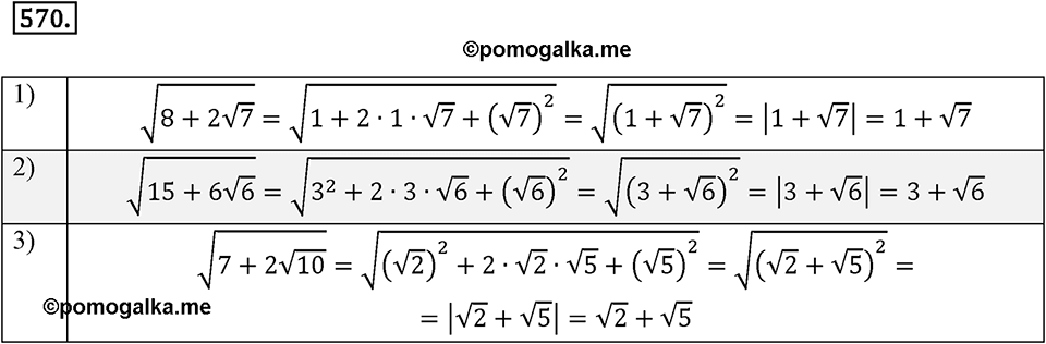 страница 143 задача 570 алгебра 8 класс Мерзляк 2019 год