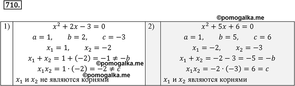 страница 177 задача 710 алгебра 8 класс Мерзляк 2019 год