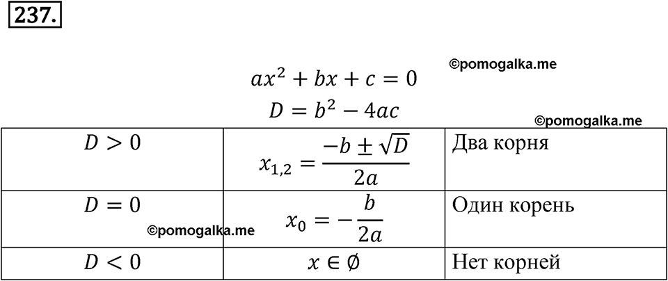 страница 83 номер 237 алгебра 8 класс Никольский учебник 2022 год