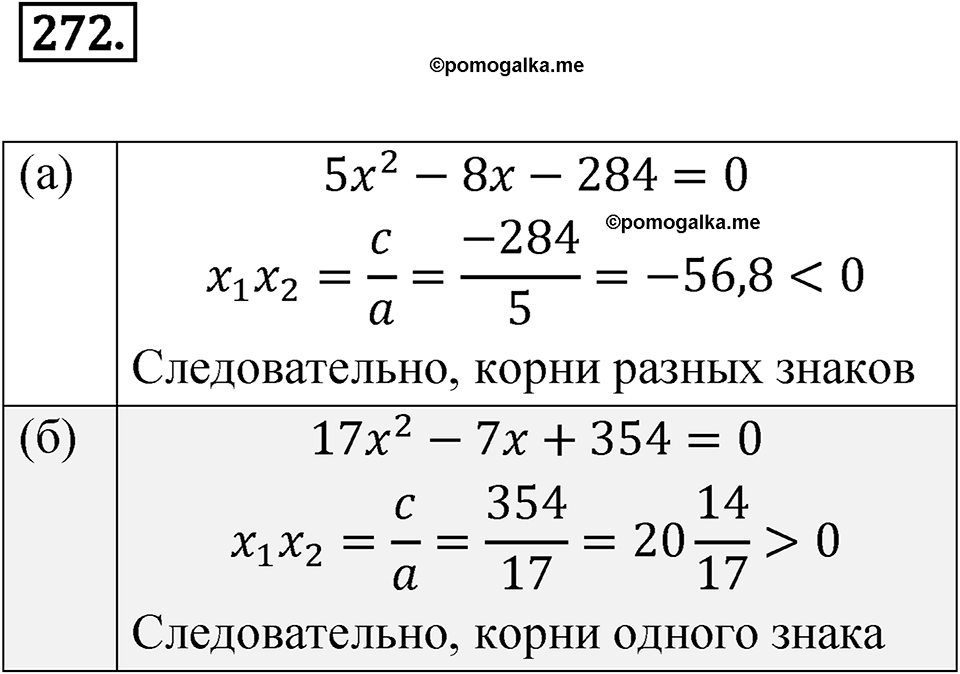 страница 91 номер 272 алгебра 8 класс Никольский учебник 2022 год
