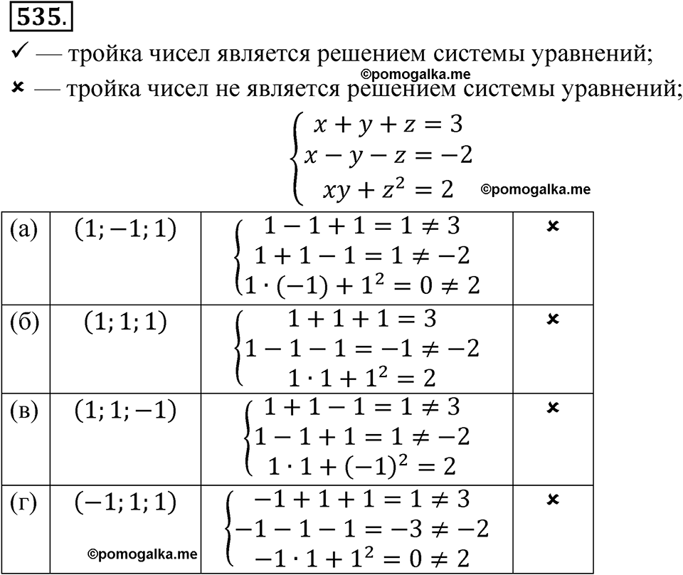 страница 195 номер 535 алгебра 8 класс Никольский учебник 2022 год