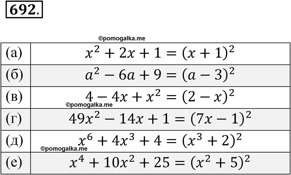 страница 242 номер 692 алгебра 8 класс Никольский учебник 2022 год