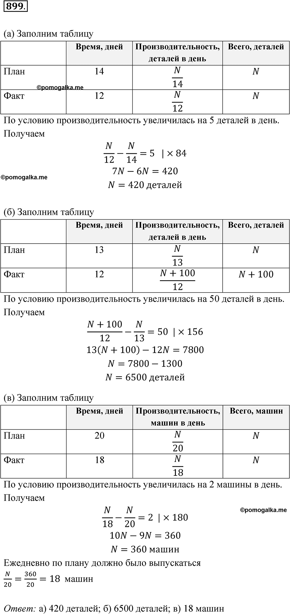 страница 270 номер 899 алгебра 8 класс Никольский учебник 2022 год