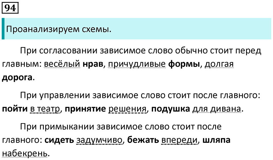страница 55 упражнение 94 русский язык 8 класс Пичугов, Еремеева учебник 2024 год