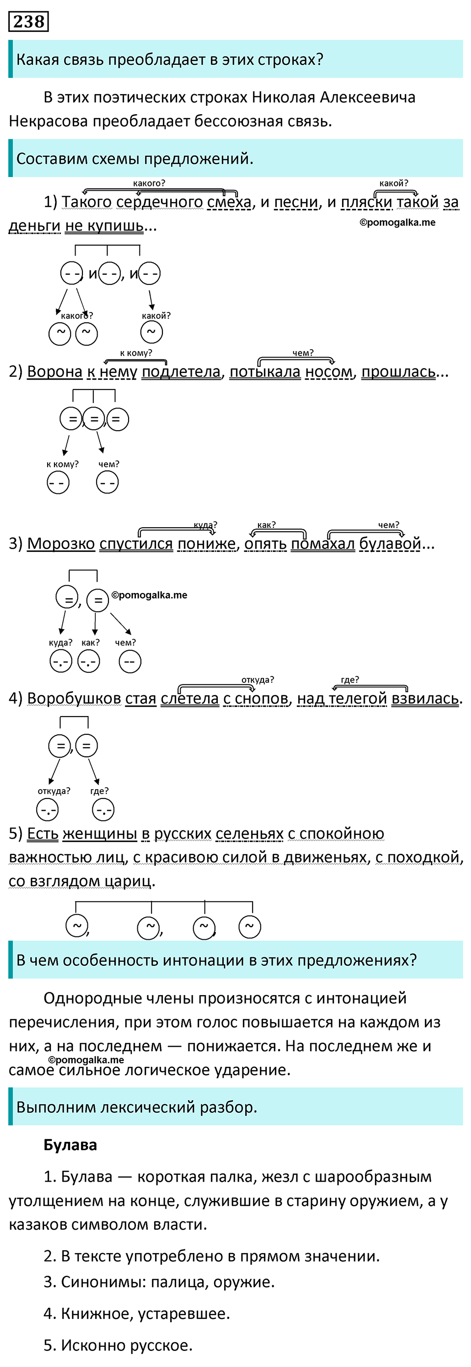 Упражнение №238 - ГДЗ по русскому языку 8 класс Разумовская, Львова ...