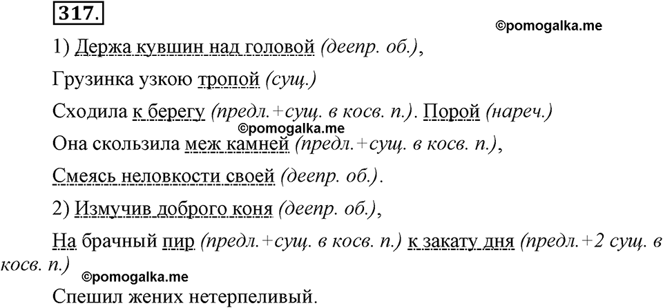 Русский язык 8 класс упражнение 317