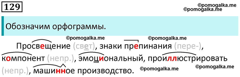 упражнение 129 русский язык 8 класс Рыбченкова 2022 год