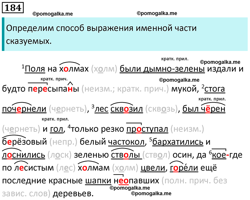 упражнение 184 русский язык 8 класс Рыбченкова 2022 год