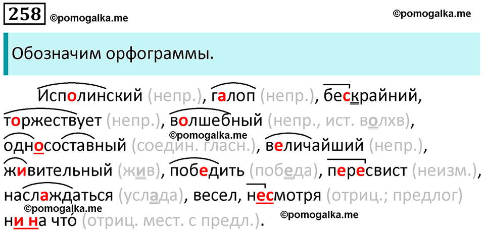 упражнение 258 русский язык 8 класс Рыбченкова 2022 год