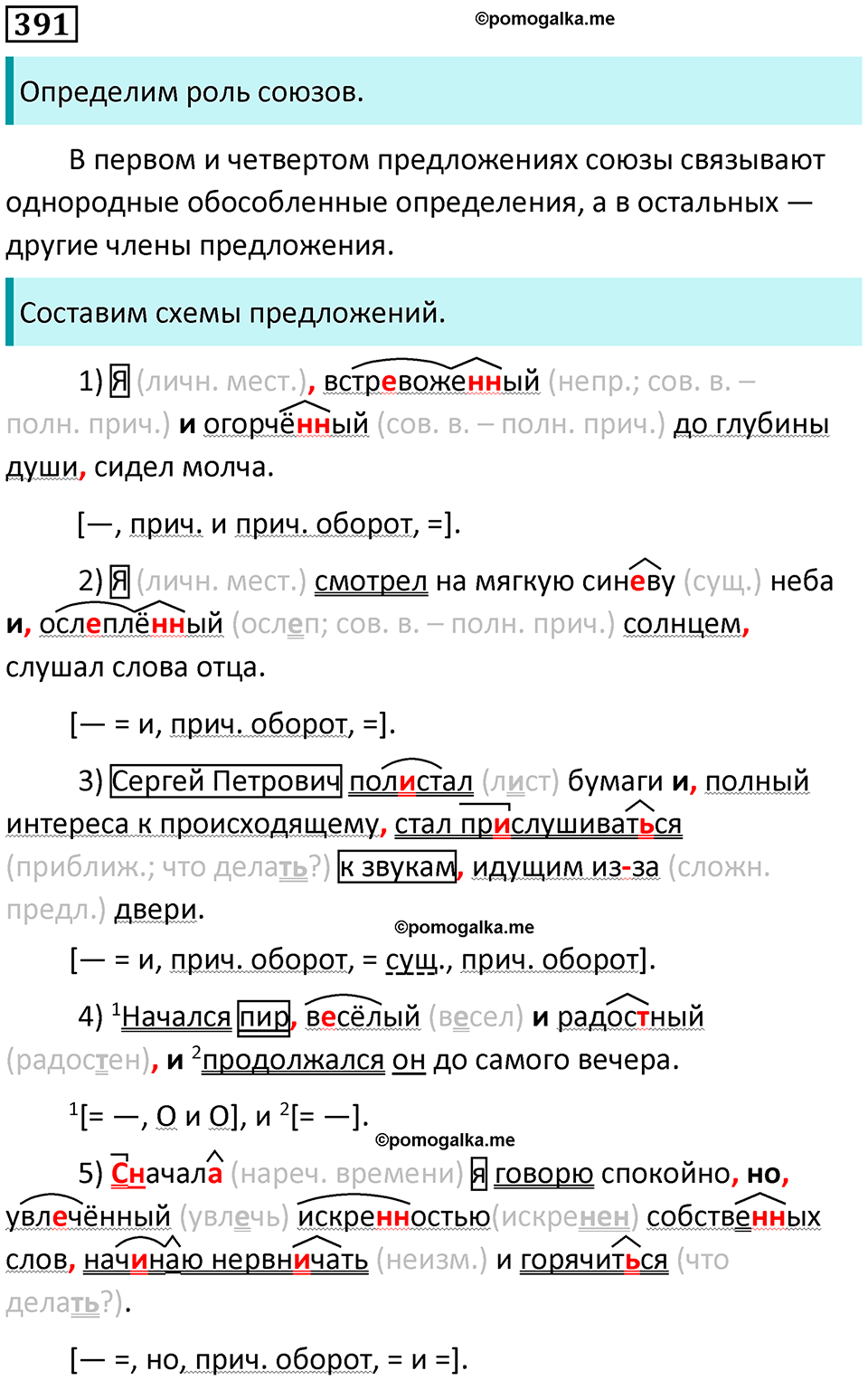 упражнение 391 русский язык 8 класс Рыбченкова 2022 год