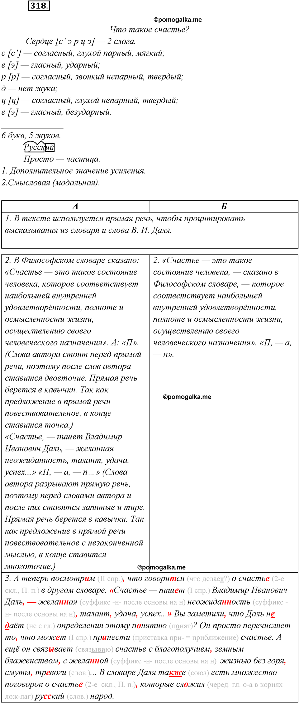 страница 205 упражнение 318 русский язык 8 класс Рыбченкова 2018 год