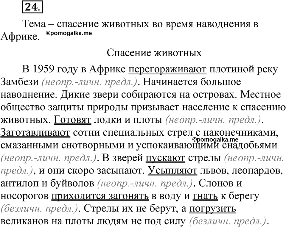 страница 111 глава 2 упражнение 24 русский язык 8 класс Шмелев 2024 год